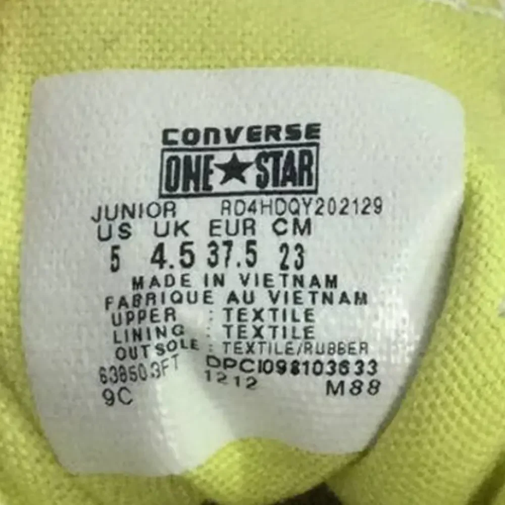 Converse One Star Y2K Skater Pop Punk No Tie Low Top Pull On Sneaker Junior 5